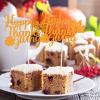 12 Pack Glitter Happy Thanksgiving Cake Toppers, 4.1x5.9 Inches Glittery Festival Thanksgiving Day Food Picks, Large Autumn Harvest Theme Desserts Decorations for Holiday Party Supplies view 4
