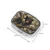 IYOVI Black Bear cub Sleeping Printed Pill Box/Pill Case Portable Square Pill Box, Pill Case for Purse Pill Box Travel, 2.2x1.6in view 3