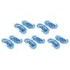 10Pcs Chenille Mop Slippers Multifunction Floor Shoes Dust Cleaner Accessory (Blue) view 2