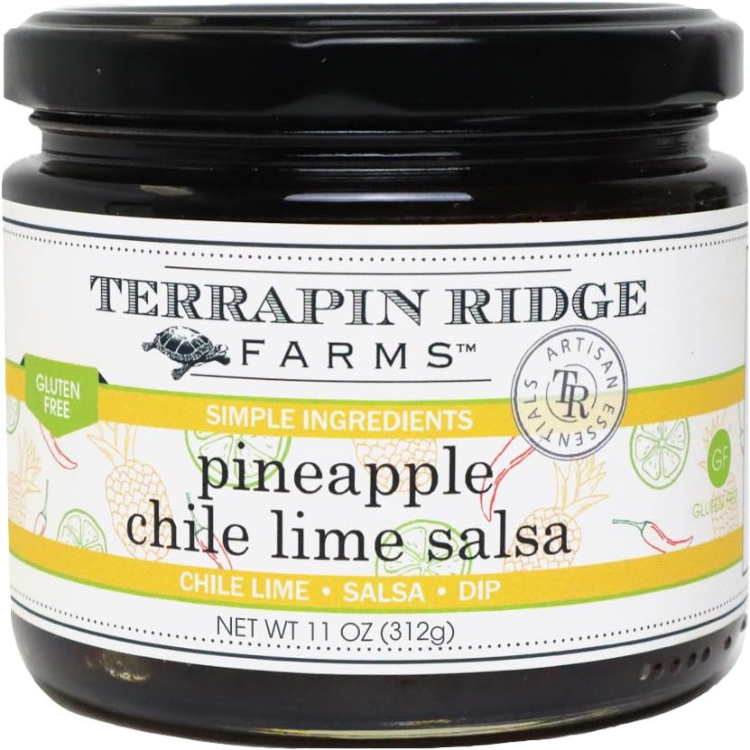 Terrapin Ridge Farms Pineapple Chile Lime Salsa Sweet and Spicy Gourmet Dip 11 oz Jar