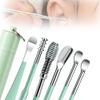 CAJDEOPYE Earwax Cleaner Tool Set,2024 Upgrade Stainless Steel Ear Cleaner Sets,Household Portable Manual Ear Wax Removal Kit for Men and Women /1459, Green, 464895 view 1