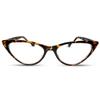 2SeeLife Small Cat Eye Reading Glasses for Women  Narrow-Medium Fit, Sturdy Frame, Spring Hinges, Premium Funky Readers, Brown Tortoise, +2.00 view 1