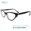 2SeeLife Small Cat Eye Reading Glasses for Women  Narrow-Medium Fit, Sturdy Frame, Spring Hinges, Premium Funky Readers, Black, +2.25 view 4