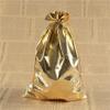 100pcs Multi Size Gold Silver Drawstring Gift Bag Suitable For Jewelry Packaging Bags Wedding Party Decoration Bag(Silver bag,13x18cm) view 4
