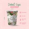 ONETIMEPACK Flower Party Paper Cups for Hot Cold Drinks, Disposable Drinking Tea Coffee Cups for Birthday Supplies (50, 13 oz) view 2