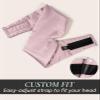 Zenssia Satin Sleep Mask for Women and Men, Lightweight Padded Eye Mask with Adjustable Strap, Comfort Blackout for Travel and Nap - Light Plum view 4