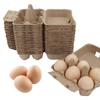 KalluliCC 20 Pack Egg Cartons Cheap Bulk, 6 Count Egg Storage Containers Holder, Sturdy Natural Pulp Material Perfect for Storing Extra EggsBlank Natural Pulp Carton for Chicken Eggs Reusable view 1