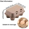 KalluliCC 20 Pack Egg Cartons Cheap Bulk, 6 Count Egg Storage Containers Holder, Sturdy Natural Pulp Material Perfect for Storing Extra EggsBlank Natural Pulp Carton for Chicken Eggs Reusable view 3