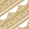 Funshowcase Ready to Use Edible Cake Lace Lattice with Small Daisy Golden 14-inch 5-piece Set view 1