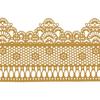 Funshowcase Ready to Use Edible Cake Lace Lattice with Small Daisy Golden 14-inch 5-piece Set view 2