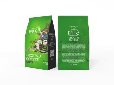 Davi's premium Haitian Dark Roast Ground Coffee, 12oz Resealable Bag