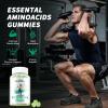 EAA Gummies Essential Amino Acids - All 9 Essential Aminos and All Branched-Chain Aminos (BCAAs) with Muscle Recovery, Energy Support Sugar Free Green Apple Flavor 30 Servings view 4