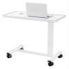 ZGSXQT Overbed Table Overbed Table Wheels Bedside Desk C-Shaped Base Laptop Desk Home Office Side Table Mobile Table Workstation Mobile Overbed Table with Castors for Bedroom, Living Room, Sof view 1