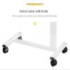 ZGSXQT Overbed Table Overbed Table Wheels Bedside Desk C-Shaped Base Laptop Desk Home Office Side Table Mobile Table Workstation Mobile Overbed Table with Castors for Bedroom, Living Room, Sof view 4