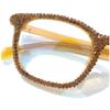 Melrose Bling Rhinestone Reading Glasses For Women Blue Light Blocking Reader Computer Diamond Eyeglass Y07 (brown, 2, x) view 4