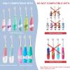 KOPBTBOY Baby Toothbrush Heads Compatible with Papablic BabyHandy/Toddler Sonic Electric Toothbrushes, Compatible with Brush-Baby BabySonic/Seago SG902/SG602, 5 Pack (18-36 Month) view 4