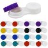 Aoutrow 16 Pack Contact Lens Case Box, Mini Contact Lens Case, Colorful Bulk Box Holder Container view 1