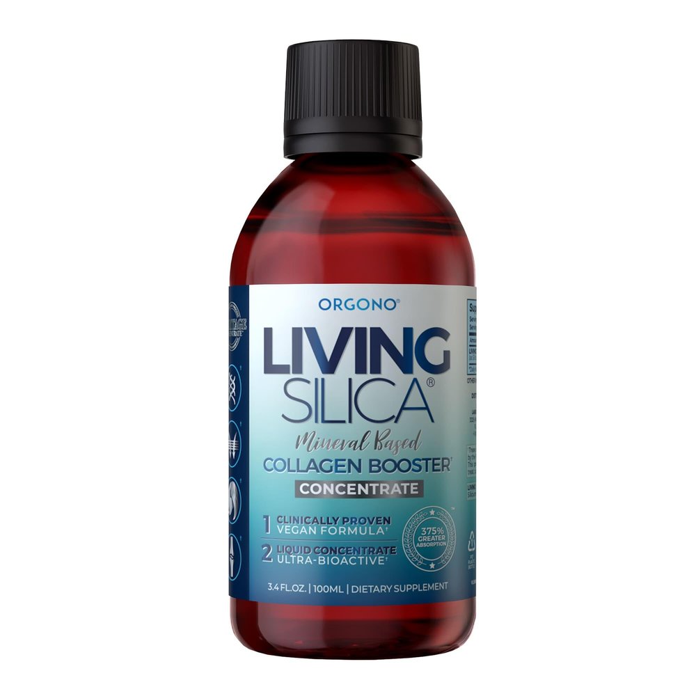 Living Silica ORGONO Silica Drops Travel Size | Vegan & Mineral-Based Formula | 100mL