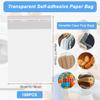 erioctry 100Pcs 13.5 x 16 Inch Large Clear Flat Cellophane Treat Bags with Adhesive Closure Packaging Bags for Food Storage Clothing Artwork Document Party Gift Wrapping view 2