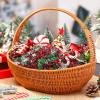 Knitgrip 2lb Christmas Basket Stuffers Metallic Red Green Crinkle Cut Paper Shred Filler Merry Christmas Tree Snowflake Elk Confetti Packaging Raffia Stuffers view 4
