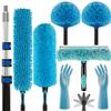 CXU 20 Foot Fan Cleaner High Ceiling 2 Cobweb Dusters with Extension Pole(12ft) view 1
