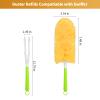 50 Pack Duster Refill for Swiffer Duster, 360 Heavy Duty Duster Kit with 2 Handle, Multi-Surface Disposable Dusters Refills for Cleaning Corner, Furniture, Car, Blinds view 2