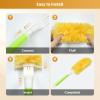 50 Pack Duster Refill for Swiffer Duster, 360 Heavy Duty Duster Kit with 2 Handle, Multi-Surface Disposable Dusters Refills for Cleaning Corner, Furniture, Car, Blinds view 4