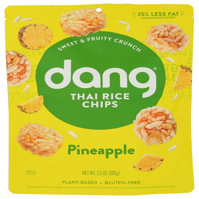DANG Pineapple Thai Rice Chips, 3.5 OZ