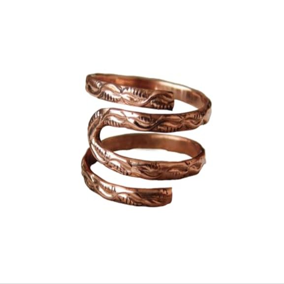 100% Solid Pure Copper finger splint rings | Arthritis Ring For Adjustable | Splint Ring for PIP or DIP Joint | Arthritis Copper Ring Ladies Fingers Thumb Jewelry | Joints Fingers Thumb Ring, (ADJUSTABL:10-12)