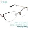 2SeeLife Premium Metal Cat Eye Reading Glasses for Women NarrowMedium Fit, Durable & Sturdy Frame, Cateye Readers, Black, +3.00 view 2