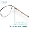 2SeeLife Premium Metal Cat Eye Reading Glasses for Women NarrowMedium Fit, Durable & Sturdy Frame, Cateye Readers, Black, +1.25 view 4