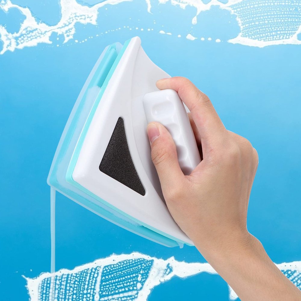 Magnet Window Cleaner Tool, Magnetic Window Washer Double Side Glass Wiper Cleaner Magnetic Window Cleaner Glass Tool