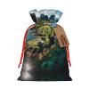 AOLXDE Norway Islands Drawstring Christmas Gift Bags Gift Packaging Pouches Party Supplies Goodie Bags Bag view 1