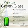 ADVANCED ASCENT Green Glass 1 oz with Nasal Sprayer - EMPTY, Refillable, Travel Size, Quality Glass! (6 Pack) view 2