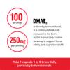 Force Factor DMAE Supplement for Concentration, Focus, and Healthy Cognitive Function, Brain Supplement & Neurotransmitter Support, Vegan, Non-GMO, 100 Capsules view 4