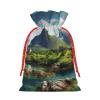 AOLXDE Norway Islands Drawstring Christmas Gift Bags Gift Packaging Pouches Party Supplies Goodie Bags Bag view 2