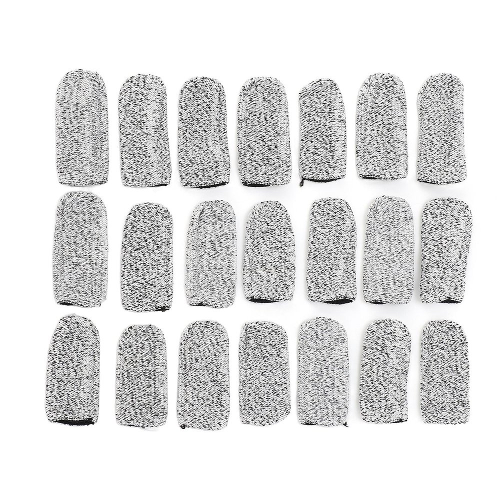 20 Pcs Cut Finger Cots, Reusable Finger Guards Breathable Finger Protectors Fingertip Covers