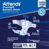 Attends Bariatric Incontinence Disposable Briefs, 5X-Large, Up to 115" Waist with Tab Closures, Ultimate Absorbency, Dry-Lock Containment Core and ConfidenceCuff Leakage Protection, 8ct Bag view 2