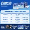 Attends Bariatric Incontinence Disposable Briefs, 5X-Large, Up to 115" Waist with Tab Closures, Ultimate Absorbency, Dry-Lock Containment Core and ConfidenceCuff Leakage Protection, 8ct Bag view 3