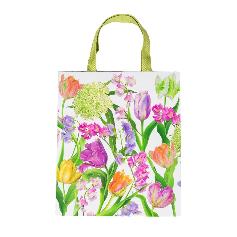 Caspari Spring Flower Show Large Gift Bags - 4 Bags