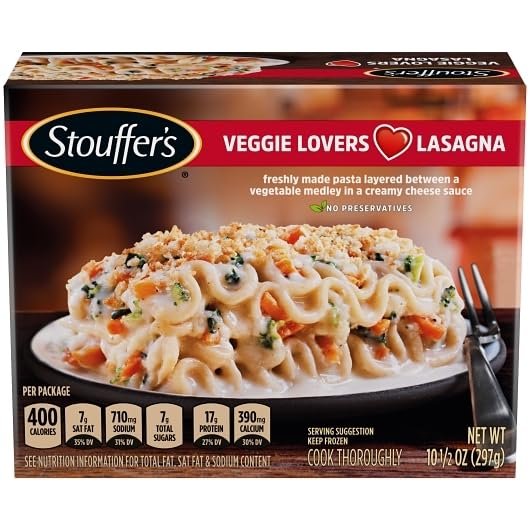 Stouffer's Vegetable Lasagna, 10.5 oz. (Pack of 12)