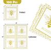 100 Bee Buzzed Cocktail Beverage Napkins Disposable Paper Gold Honey Bumble Bees Dessert Napkin for Spring Summer view 2