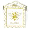 100 Bee Buzzed Cocktail Beverage Napkins Disposable Paper Gold Honey Bumble Bees Dessert Napkin for Spring Summer view 3
