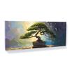 Sense Canvas Bonsai Tree Dappled Bonsai Glow 65 Canvas Art - Home Decor Wall Art Print Poster Painting Small 20x8 / 1.5" view 1