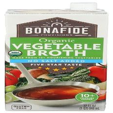 Generic B.onafide Provisions No Salt Vegetable Broth 32 oz (Pack of 6)