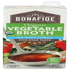 Generic B.onafide Provisions No Salt Vegetable Broth 32 oz (Pack of 6)