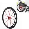 1 Pair of 24inch Sport Wheelchair Rear Wheels, Wheelchair Wheel Replacement, Bearing 12.7mm (1/2"), Quick Release Pneumatic Tires view 2