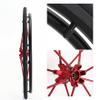 1 Pair of 24inch Sport Wheelchair Rear Wheels, Wheelchair Wheel Replacement, Bearing 12.7mm (1/2"), Quick Release Pneumatic Tires view 4