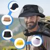 South to East Premium Mosquito Head Net for Insect, 4 Pack, Fly & Bug Protection | Ultra Large & Long, Extra Fine Holes for Camping, Hiking, Fishing, Gardening, Safari, Fits All Hats for Men & Women view 4