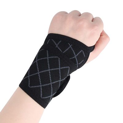 Beisto 1 Pack Self-adhesive Wrist Brace fit Left Right Hand, Adjustable Wrist Compression Support Brace for Men Women Work, Night, Hand Pain Relief, Arthritis, Sprain